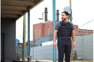 Image of BulletSafe Uniform Front Carrier - Accessory for Bulletproof Vests, Black, 4XL, BS54003-4XL