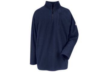 Image of Bulwark 1/4 ZIP-FRONT MODACRYCLIC FLEECE SWEATSHIRT, Men, SMZ6NV, RGS SMZ6NVRGS