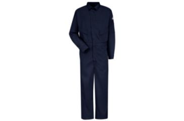 Image of Bulwark Deluxe Coverall, Excel FR ComforTouch, 6 oz., NAVY, RG36 CLD4NVRG36