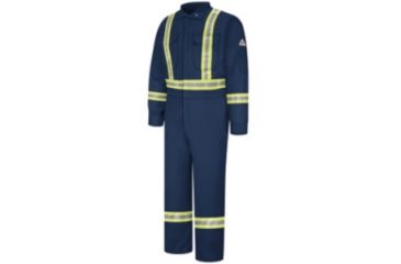 Image of Bulwark Deluxe Coverall, Excel FR ComforTouch, 9 oz., NAVY, RG50 CLBCNVRG50
