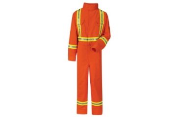 Image of Bulwark Deluxe Coverall, Excel FR ComforTouch, 9 oz., ORANGE, RG58 CLBCORRG58