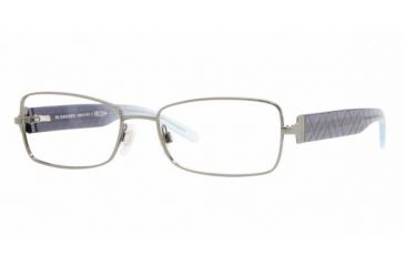 Image of Burberry BE 1168 Eyeglasses, Gunmetal Frame w/Non Rx 51 mm Diameter Lenses, 1003 5117