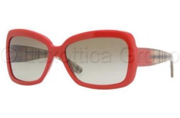 Image of Burberry BE4074 Bifocal Sunglasses - Red Frame / 58 mm Prescription Lenses, 320113-5815