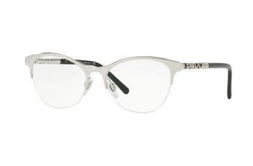 Image of Burberry BE1298 Progressive Prescription Eyeglasses 1005-53 - Silver Frame