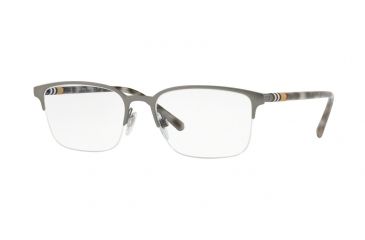 Image of Burberry BE1323 Progressive Prescription Eyeglasses, 54mm, Matte Gunmetal, BE1323-1014-54-PRO