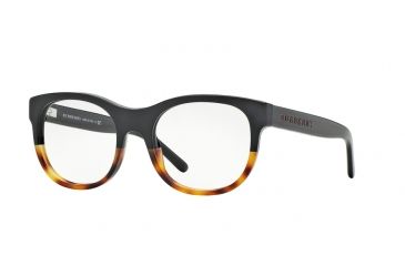 Image of Burberry BE2169 Progressive Prescription Eyeglasses 3465-50 - Black/light Havana Frame
