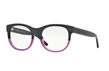 Image of Burberry BE2169 Progressive Prescription Eyeglasses 3466-50 - Black/violet Frame