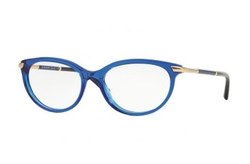 Image of Burberry BE2177 Single Vision Prescription Eyeglasses 3492-51 - Blue Frame