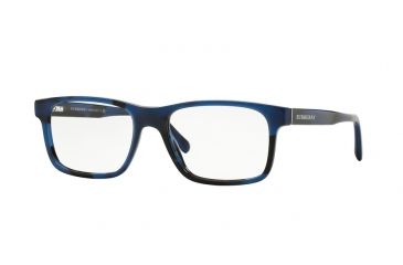 Image of Burberry BE2198 Progressive Prescription Eyeglasses 3546-53 - Spotted Blue Frame