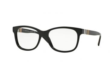 Image of Burberry BE2204F Progressive Prescription Eyeglasses 3001-54 - Black Frame