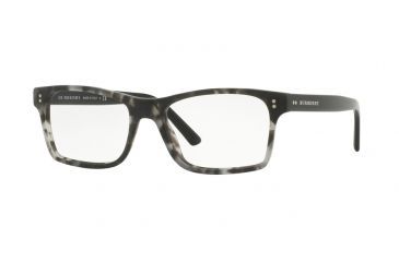 Image of Burberry BE2222 Progressive Prescription Eyeglasses 3596-53 - Matte Grey Havana Frame