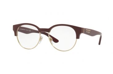 Image of Burberry BE2261 Progressive Prescription Eyeglasses, 50mm, Bordeaux/light Gold, BE2261-3687-50-PRO
