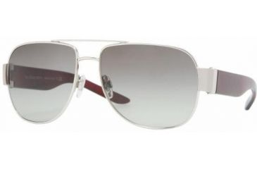 Image of Burberry BE3042 Progressive Sunglasses, Silver Frame / 57 mm Prescription Lenses, 100511 5715