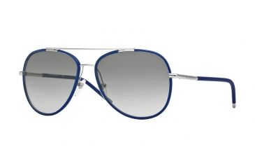 Image of Burberry BE3078J Single Vision Prescription Sunglasses BE3078J-100511-57 - Lens Diameter 57 mm, Frame Color Silver/matte Blue