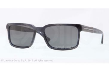 Image of Burberry BE4158 Single Vision Prescription Sunglasses BE4158-341987-56 - Lens Diameter 56 mm, Frame Color Blue Horn