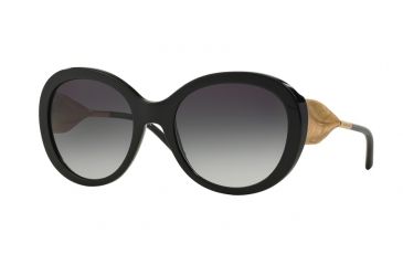 Image of Burberry BE4191 Single Vision Prescription Sunglasses BE4191-30018G-57 - Lens Diameter 57 mm, Frame Color Black