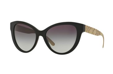 Image of Burberry BE4220F Single Vision Prescription Sunglasses BE4220F-34648G-56 - Lens Diameter 56 mm, Frame Color Matte Black