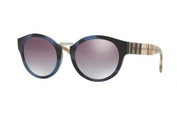 Image of Burberry BE4227 Bifocal Prescription Sunglasses BE4227-35466I-50 - Lens Diameter 50 mm, Frame Color Spotted Blue