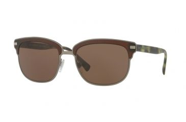 Image of Burberry BE4232 Single Vision Prescription Sunglasses BE4232-361973-56 - Lens Diameter 56 mm, Frame Color Brushed Gunmetal/matte Brown