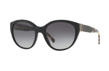 Image of Burberry BE4242 Sunglasses 36338G-55 - Black Frame, Grey Gradient Lenses