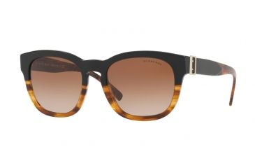 Image of Burberry BE4258 Single Vision Prescription Sunglasses BE4258-367913-54 - Lens Diameter 54 mm, Frame Color Black / Havana