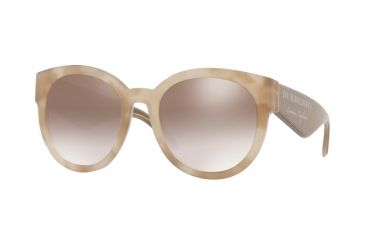 Image of Burberry BE4260 Single Vision Prescription Sunglasses, 54mm, Beige Havana, BE4260-369194-54-SV