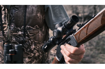 Image of Bushnell 1-6x24 Trophy Quick Acquisition Riflescope, 30 mm, Secong Focal Plane, Dot Drop Reticle, 140 MOA, Hang Tag, Black, RT1624BS15