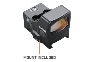 Image of Bushnell 1X25mm RXS-250 Reflex Sight FMC, Weaver/Picatinny, Red, Unlimited, Black, RXS250