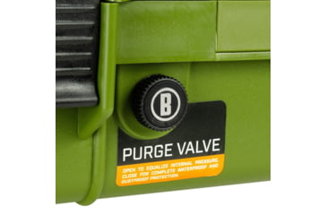Image of Bushnell 38in Waterproof Roller Hard Rifle Case w/ Foam, Green, Small, BN00013-GRN