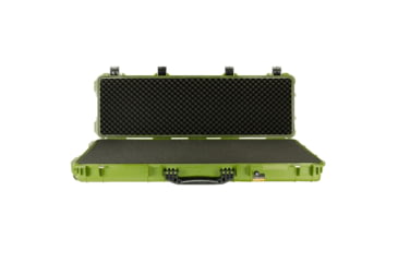Image of Bushnell 38in Waterproof Roller Hard Rifle Case w/ Foam, Green, Small, BN00013-GRN