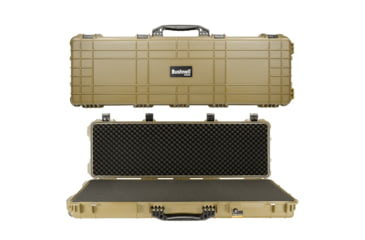 Image of Bushnell 53in Waterproof Roller Hard Rifle Case w/ Foam, Tan, X Large, BN00015-TAN