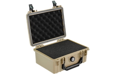 Image of Bushnell 9.12in Compact Waterproof Hard Camera Case with Foam, Tan, Compact, BN00042-TAN