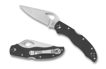 Image of Byrd Harrier 2 PlainEdge Folding Knife, 3.32in, G-10, 4-position, Black, BY01GP2
