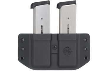 Image of C&amp;G Holsters Double Flat Magazine OWB Holster, 1911, Ambidextrous, Black, 4029-100