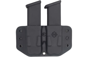 Image of C&amp;G Holsters Double Flat Magazine OWB Holster, 1911, Ambidextrous, Black, 4029-100