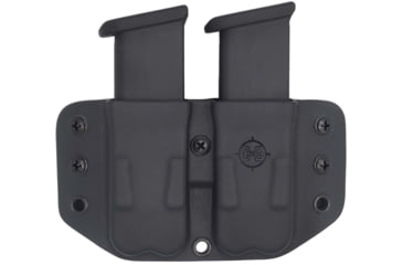 Image of C&amp;G Holsters Double Flat Magazine OWB Holster, 1911, Ambidextrous, Black, 4029-100