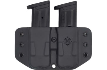 Image of C&amp;G Holsters Double Flat Magazine OWB Holster, 1911, Ambidextrous, Black, 4029-100