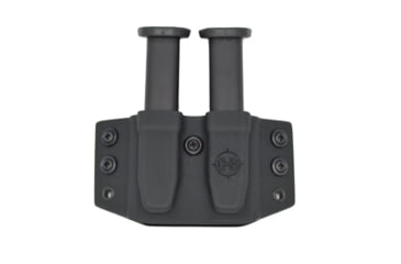 Image of C&amp;G Holsters OWB Glock 43 DBL Slim Mag S, Outside-the-Waistband OWB, Glock 43 Magazine, Both, Black, 148-100