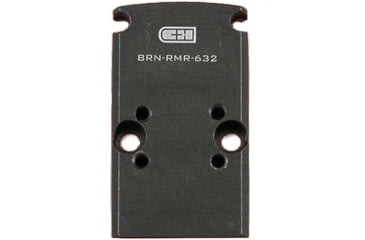 Image of C&amp;H Precision Weapons Optics Adapter Plate, RMR Footprint w/o ZEV Posts 6-32 Holes to All Other Optics, BRN-RMR-632