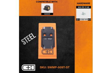 Image of C&amp;H Precision Weapons S&amp;W M2.0 CORE Holosun 509T Mount, Black, SWMP-509T-ST