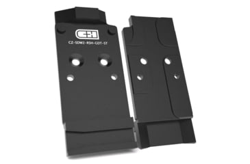 Image of C&amp;H Precision Weapons V4 CZ Shadow 2 OR Optic Mounting Plate, Holosun 507c, Black, CZ-SDW2-RSH-GDT-ST