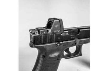Image of C&amp;H Precision Weapons V4 Defender MIL/LEO Adapter Plate, Glock MOS, Trijicon RMR TYPE 1 &amp; 2, Black, GL-RMR-DEF
