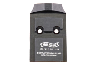 Image of C&amp;H Precision Weapons Walther Defense PDP 1.0 to Holosun 509T Adapter Plate, Steel, WLPDP-509T-ST