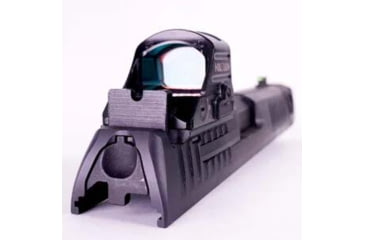 Image of C&amp;H Precision Weapons Walther PPQ , Q4, Q5 Adapter Plate, Trijicon RMR/SRO, Holosun, 407C, 507C,508C, 508T w/ Integrated Rear Sight, Black, WLPPQ-RSH-RSR