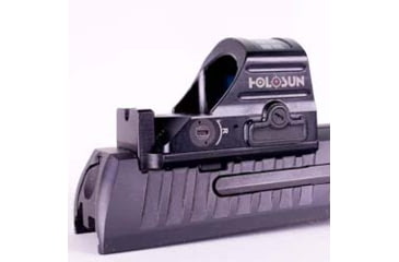 Image of C&amp;H Precision Weapons Walther PPQ , Q4, Q5 Adapter Plate, Trijicon RMR/SRO, Holosun, 407C, 507C,508C, 508T w/ Integrated Rear Sight, Black, WLPPQ-RSH-RSR