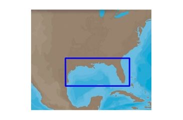 Image of C-MAP Max-N Bathymetric, Gulf of Mexico, Black CMAP-NA-N420