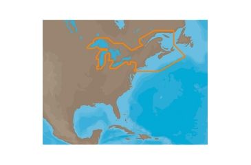 Image of C-MAP MAX Wide, Great Lakes &amp; Appr., SD, Black CMAP-NA-M026-SD