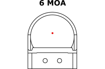 Image of C-MORE RTS2 1x V5 Micro Red Dot Sight, 6 MOA Dot, Matte, Black, RTS2B-6