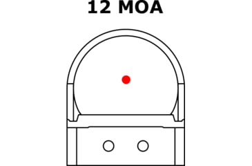 Image of C-MORE RTS2R 1x Micro Red Dot Sight w/ Rail Mount, 12 MOA Dot, Black, RTS2RB-12
