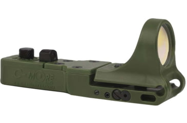 Image of C-MORE SlideRide Red Dot Sight w/Click Switch, Olive Drab Green, 6 MOA CSROD-6